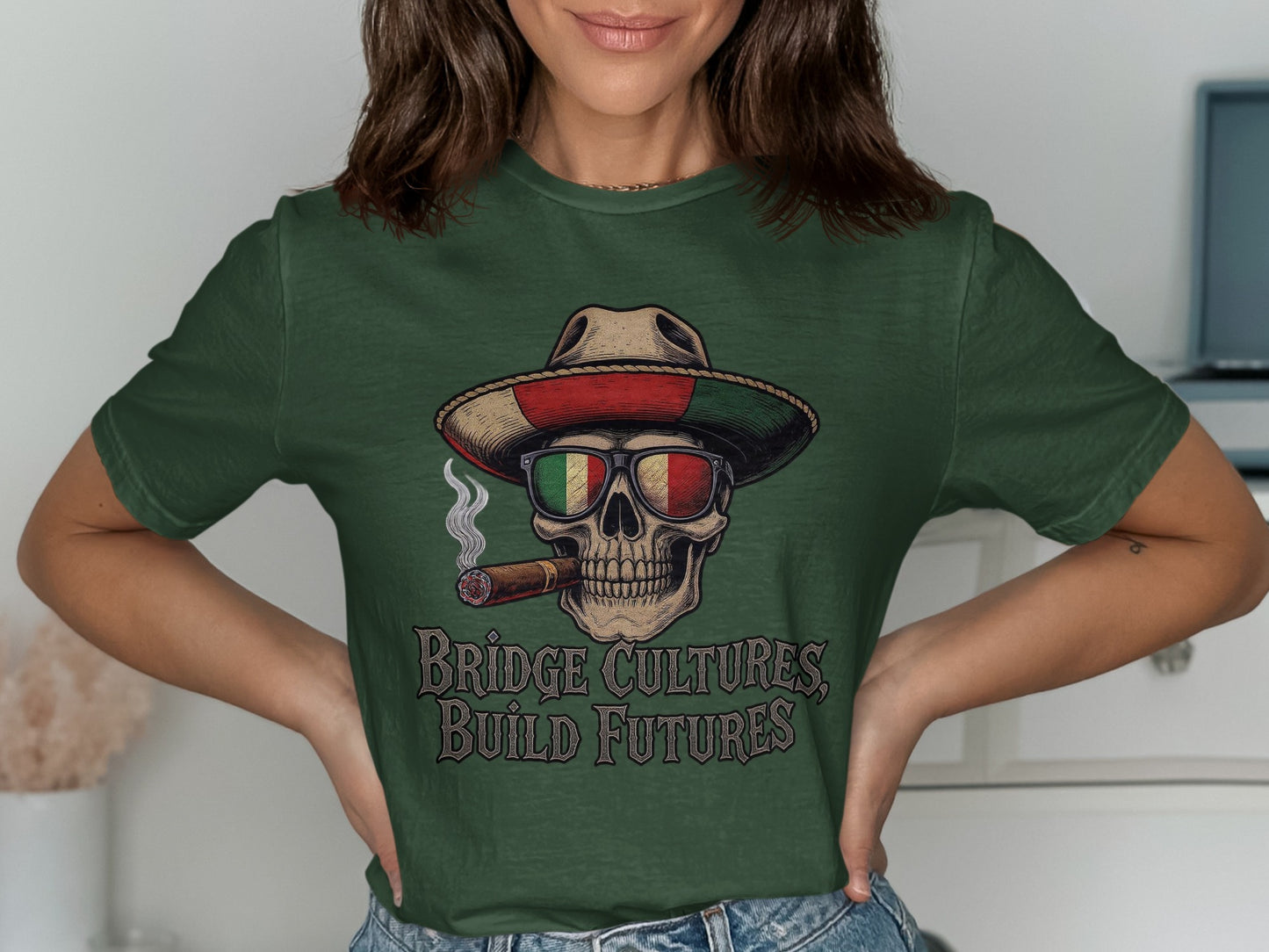 Bridge Cultures Build Futures Graphic T-Shirt product type
