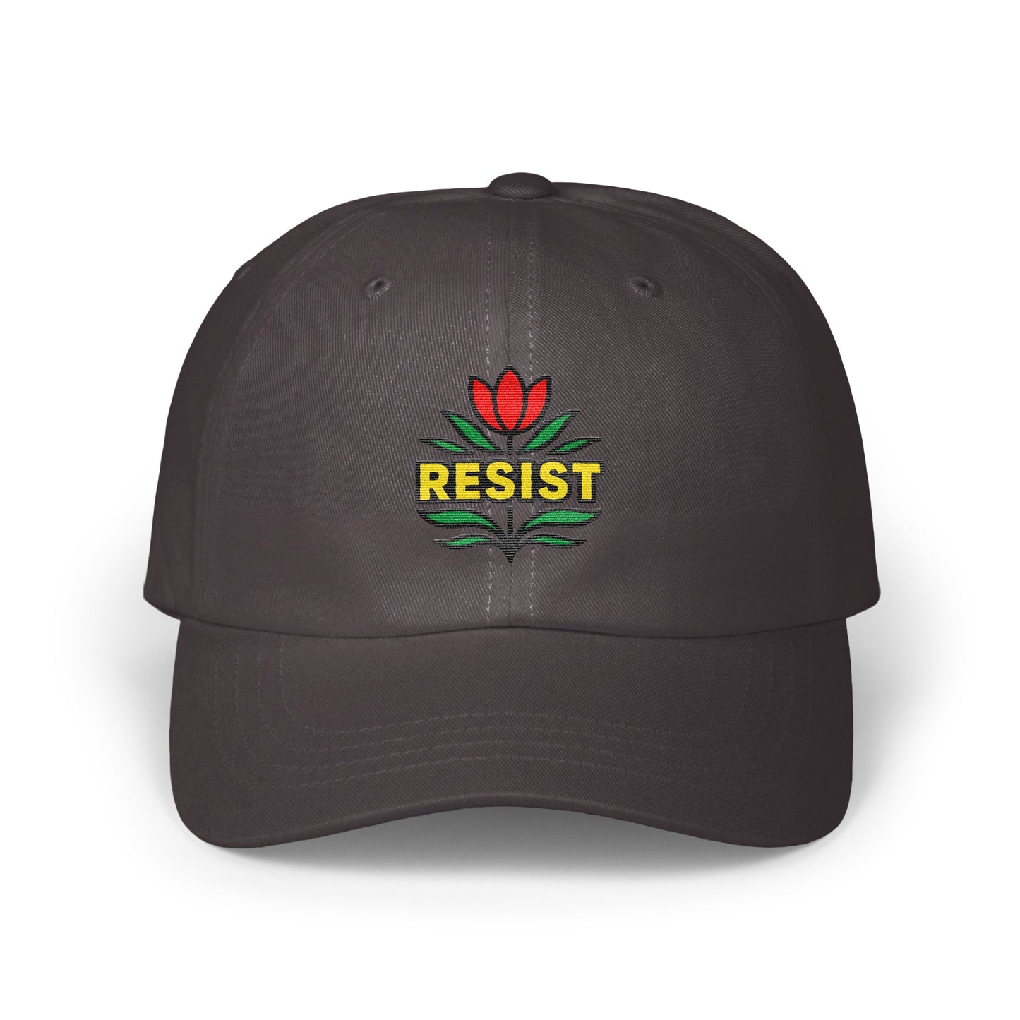 Resist Embroidered Flower Design Cap product type