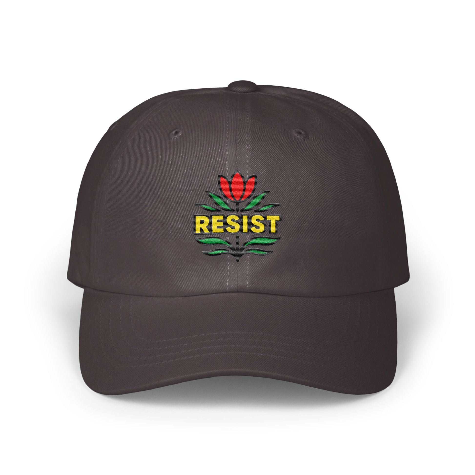 Resist Embroidered Flower Design Cap product type