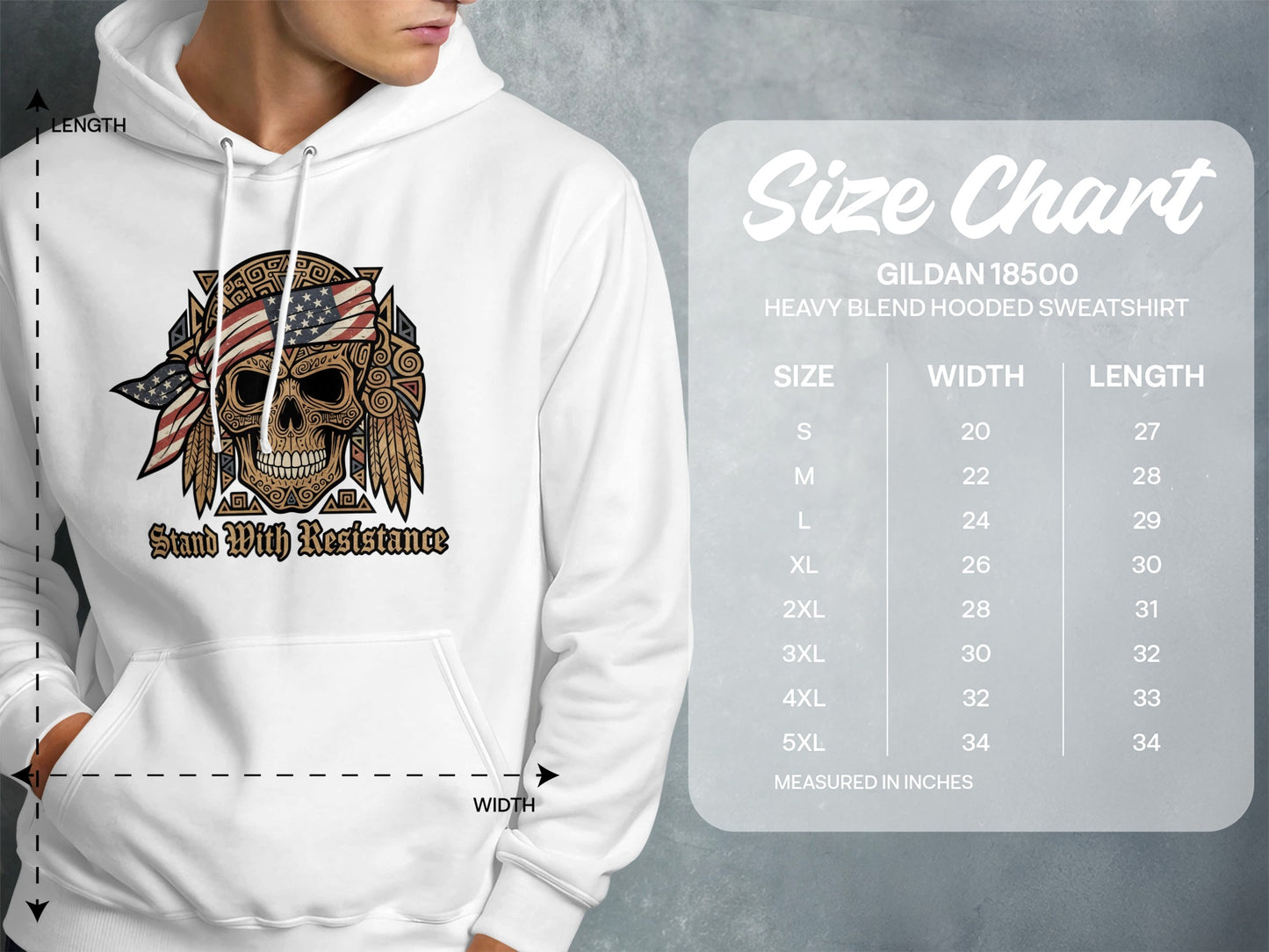 Stand Wild Resistance Design Hooded Sweatshirt