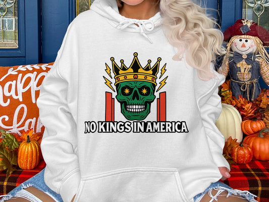 No Kings in America Graphic Hoodie product type