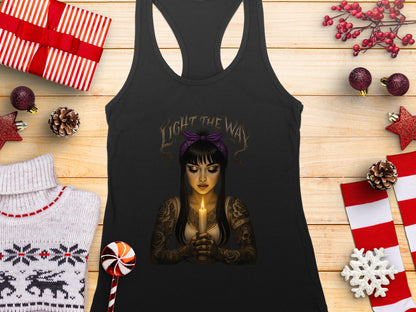 Light The Way Tank Top Floral Ornaments
