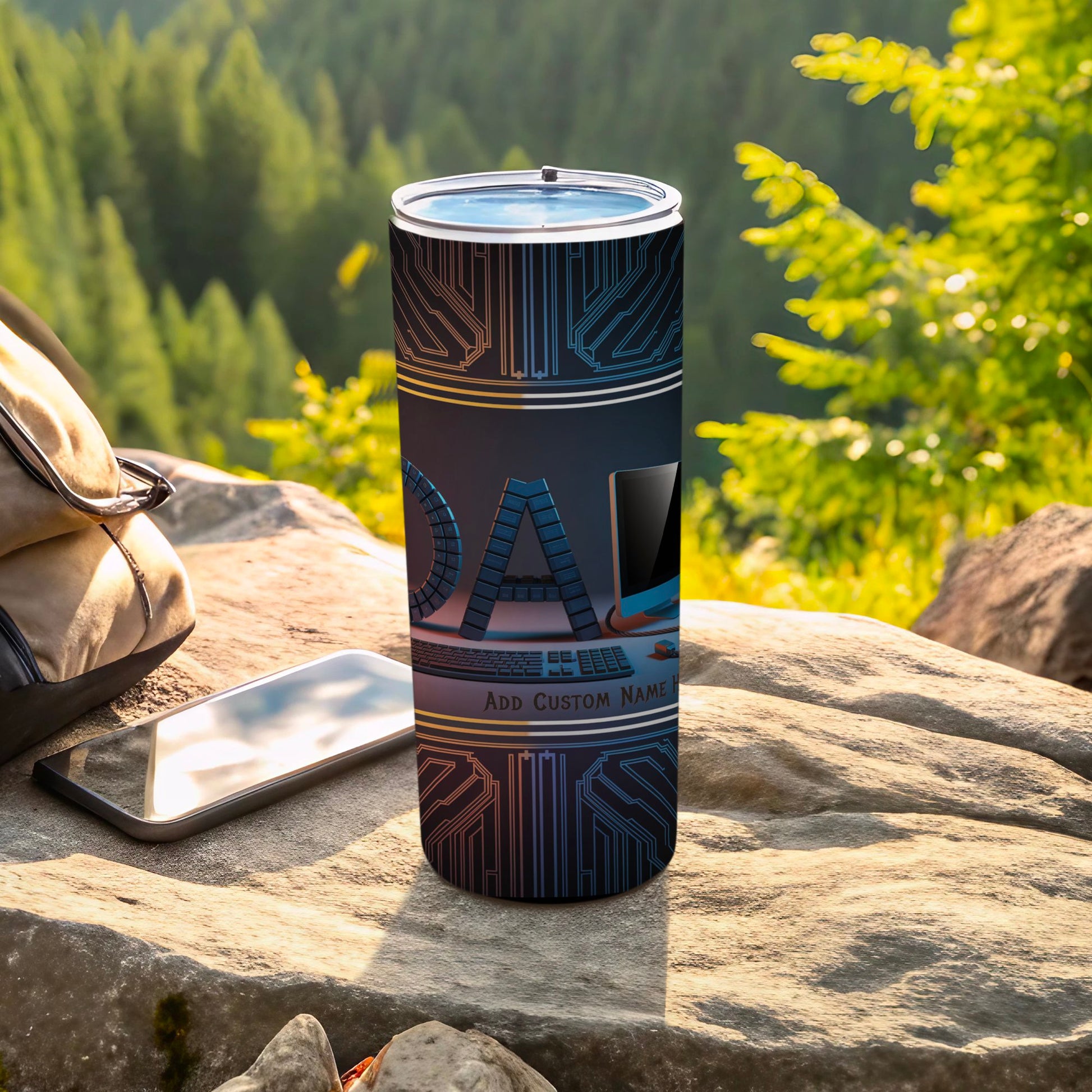 Personalized Technology Theme Travel Mug product