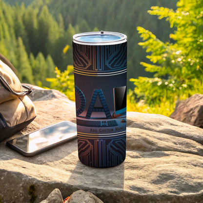 Personalized Technology Theme Travel Mug product
