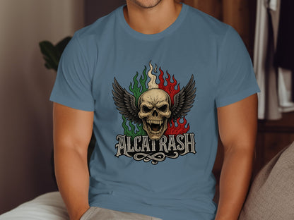 Alcatrash Skull Wings Graphic Design Shirt product