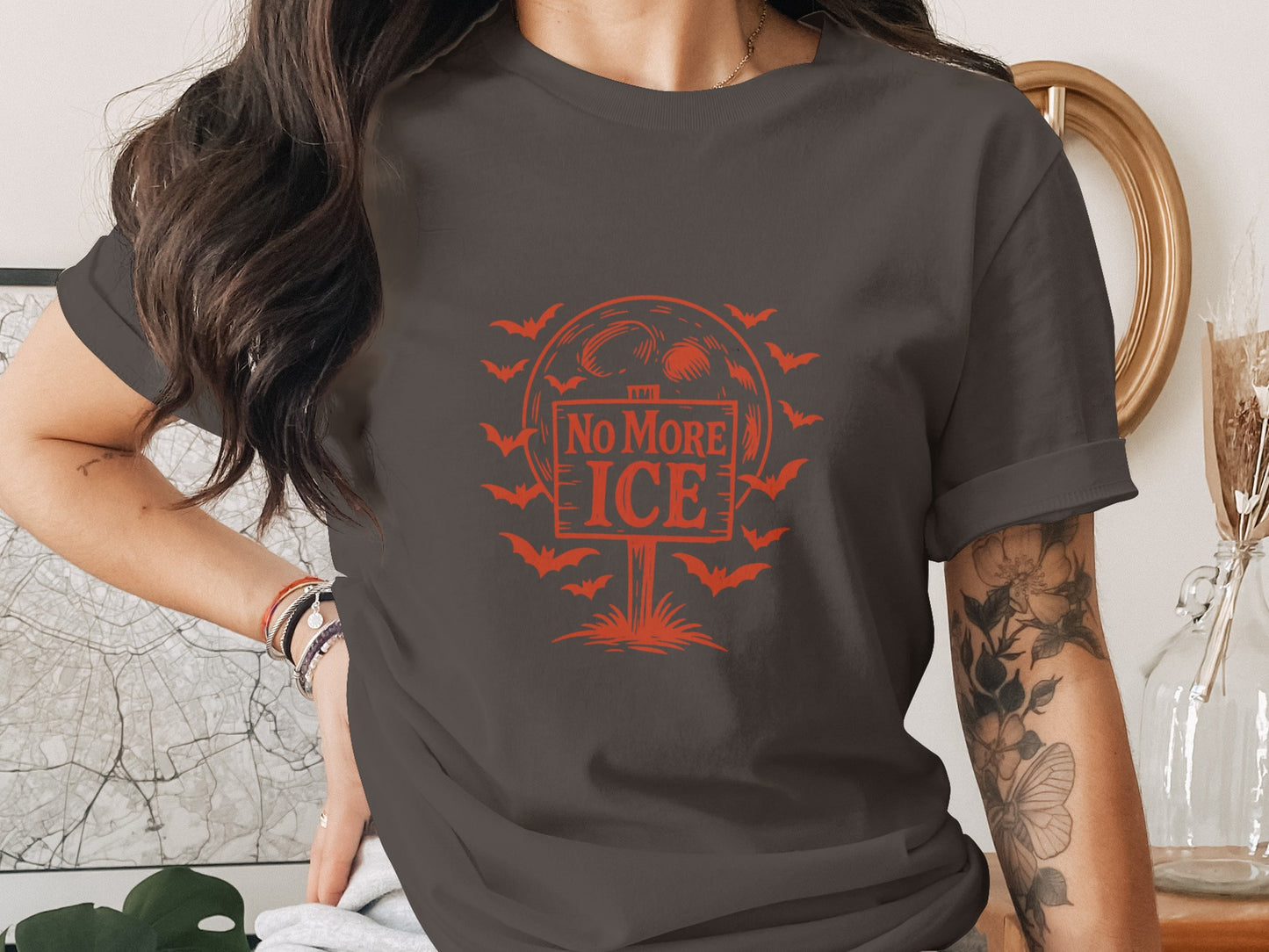 No More Ice Halloween Bats Graphic Shirt product type