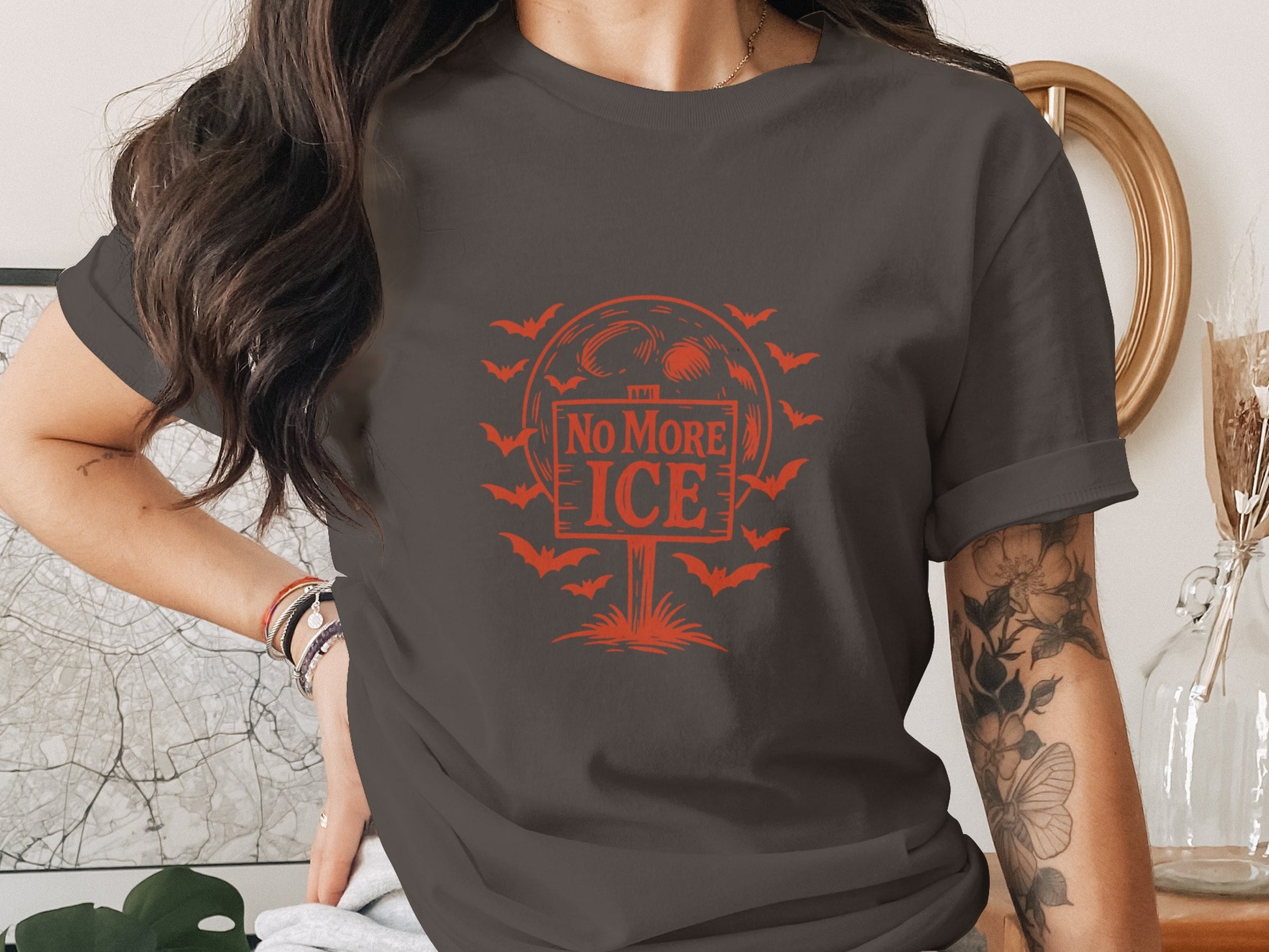 No More Ice Halloween Bats Graphic Shirt product type