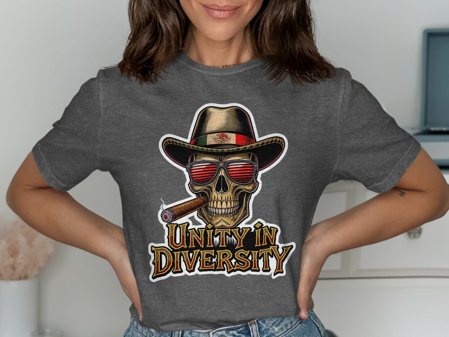 Unity in Diversity Skull Graphic T-Shirt product