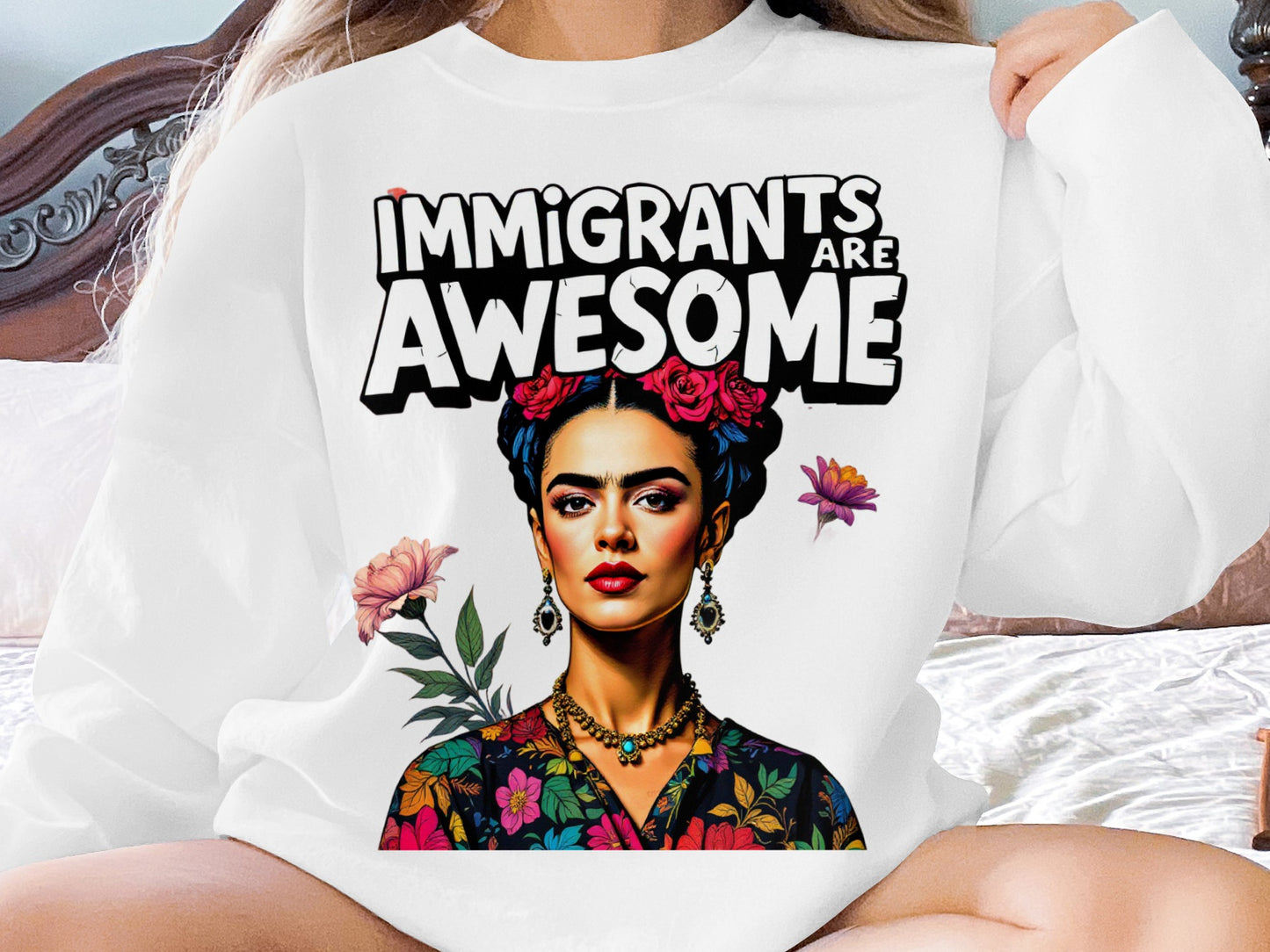 Immigrants Are Awesome Graphic Sweatshirt product type