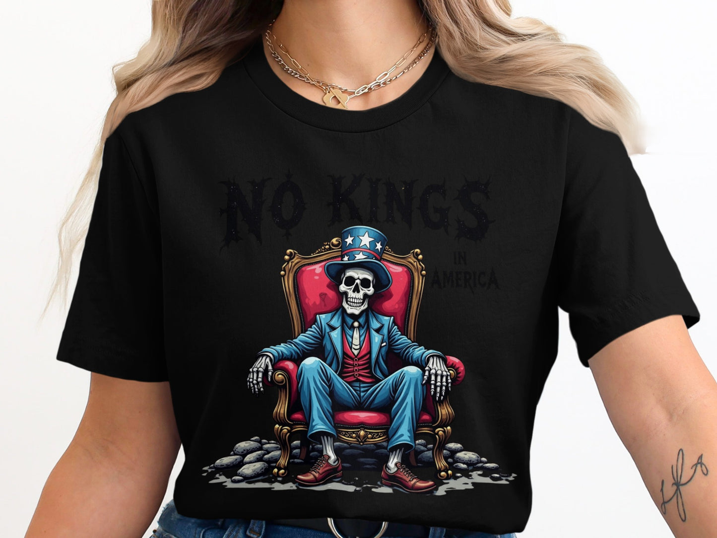 No Kings in America Graphic Skeleton product type