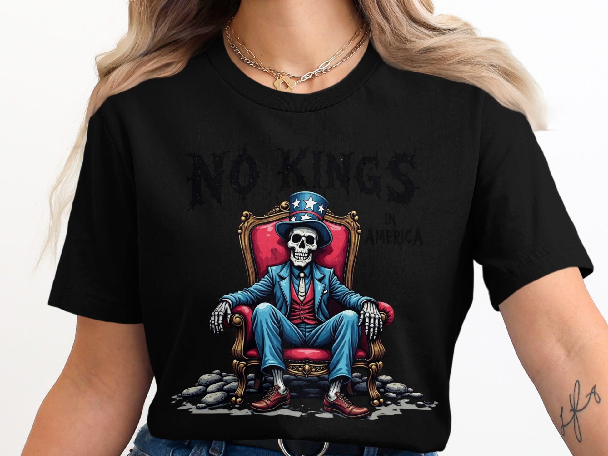 No Kings in America Graphic Skeleton product type