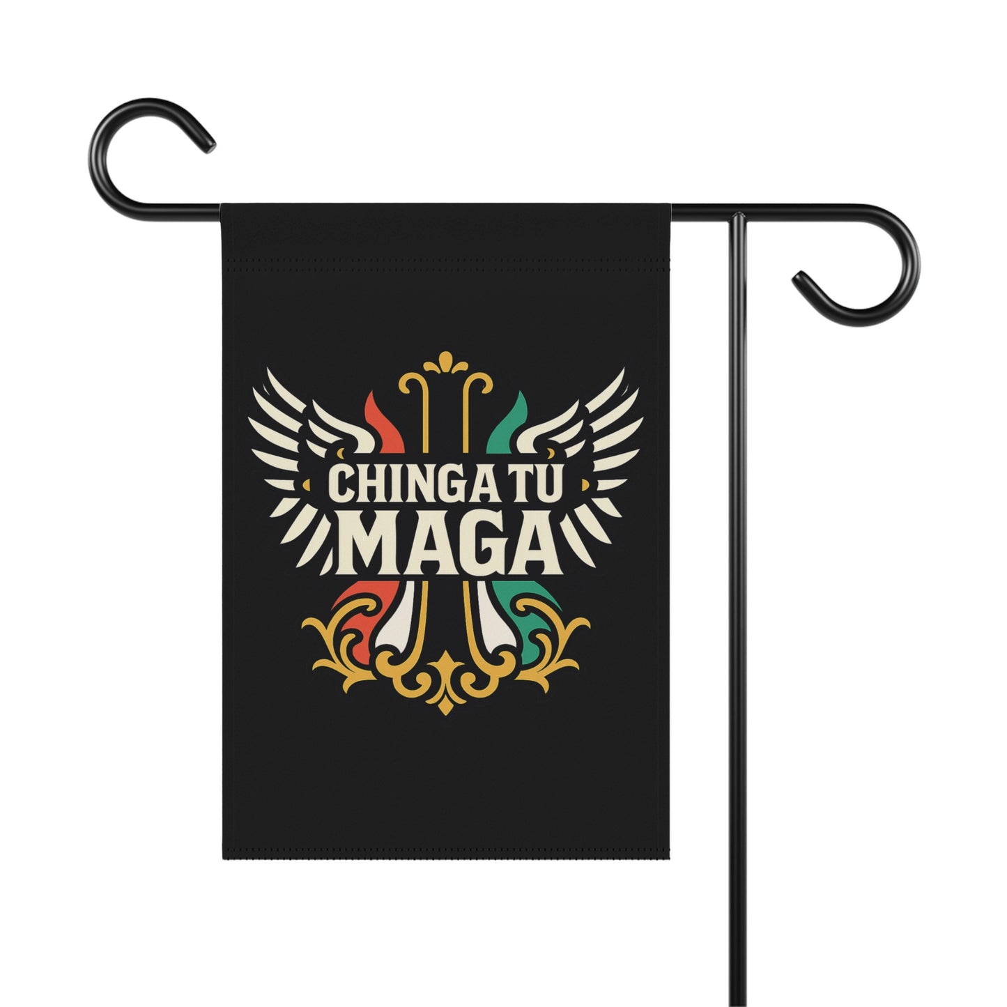 Chinga Tu Maga Colorful Custom Garden Flag Design