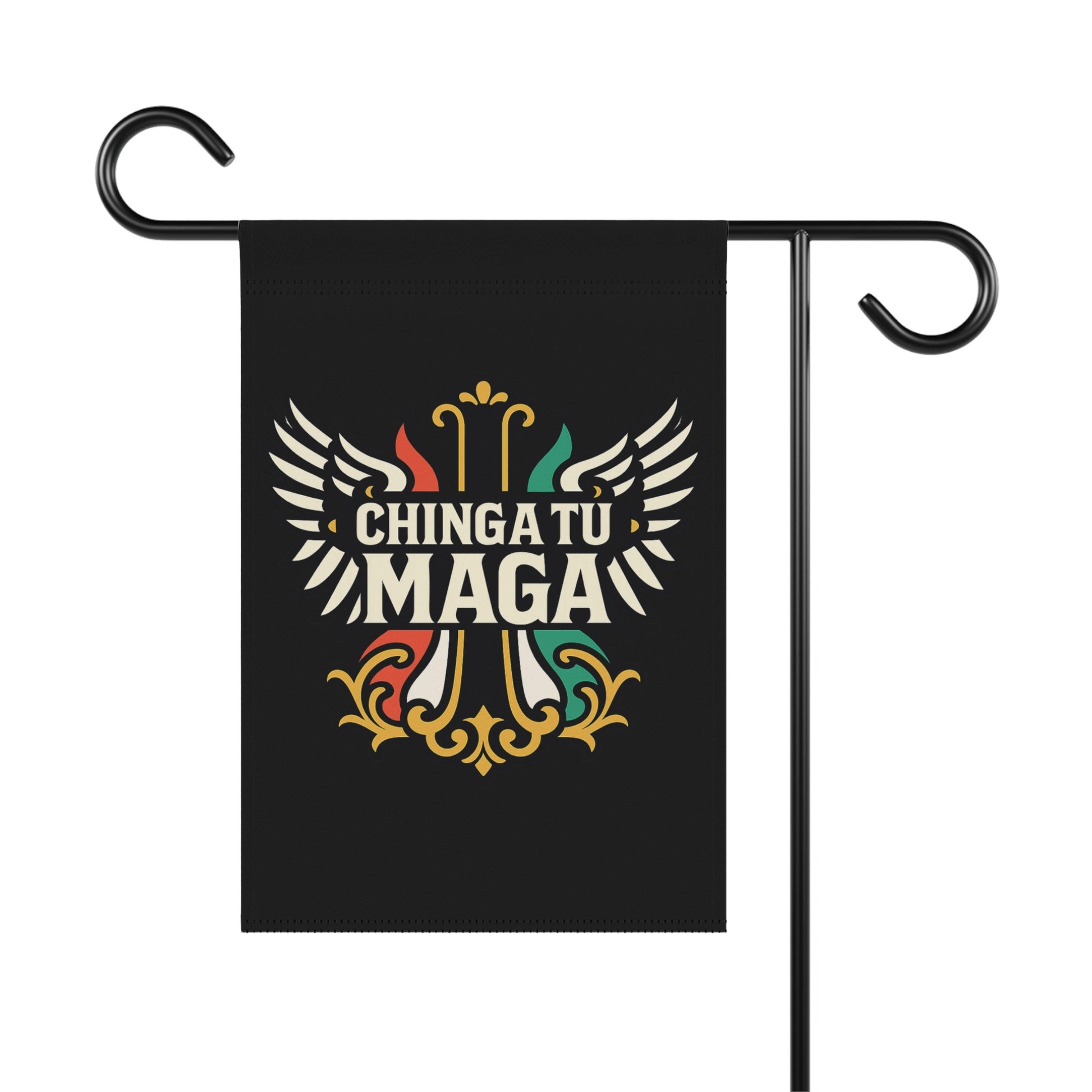 Chinga Tu Maga Colorful Custom Garden Flag Design