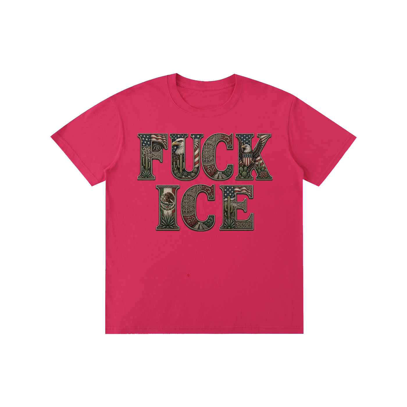 FUCK ICE with FDT Subtle The Perfect Tee; LOUDNESS Needed Now!! Pure Cotton Unisex T-Shirt