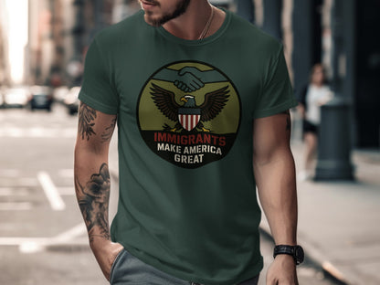 Immigrants Make America Great slogan graphic product