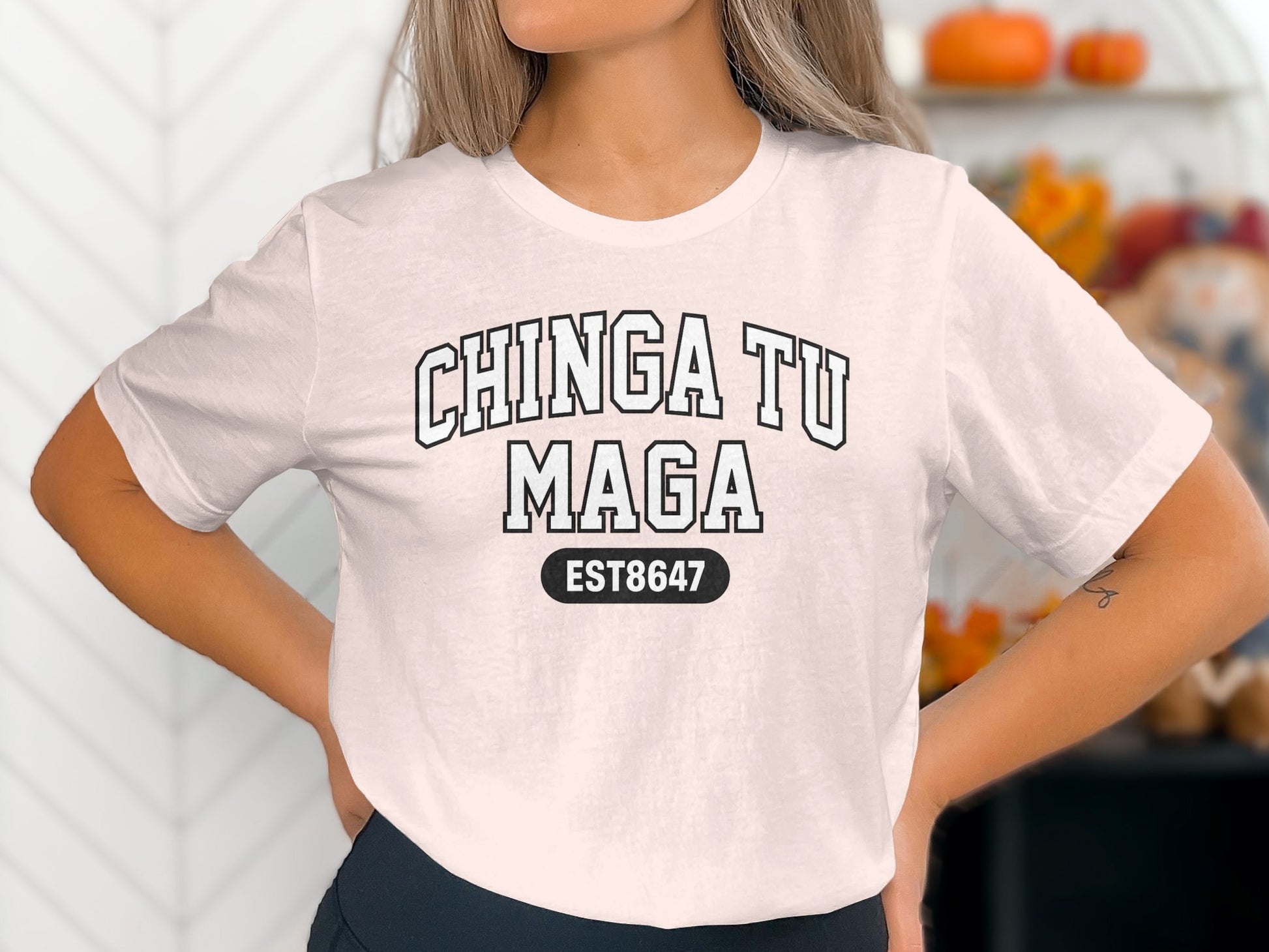 Chinga Tu Maga Est8647 Graphic Tee Shirt