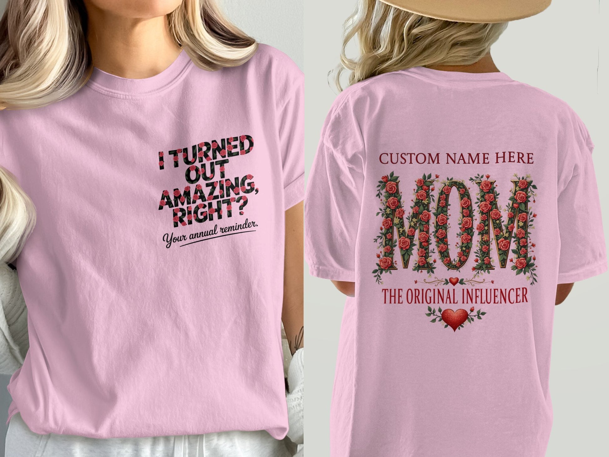 I Turned Out Amazing Right Custom Name Mom Shirt product