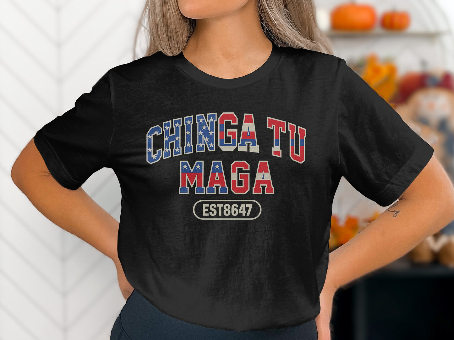 Chinga Tu Maga EST 8647 Graphic Tee Shirt