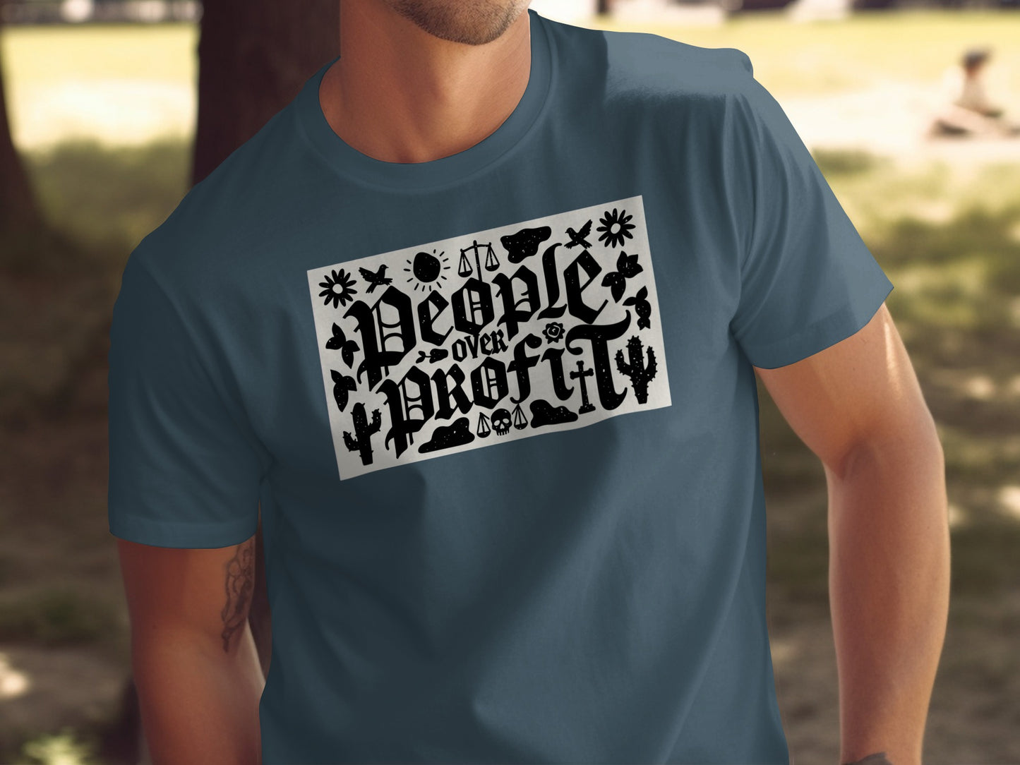 People Over Profit Graphic T-Shirt for Everyday Wear