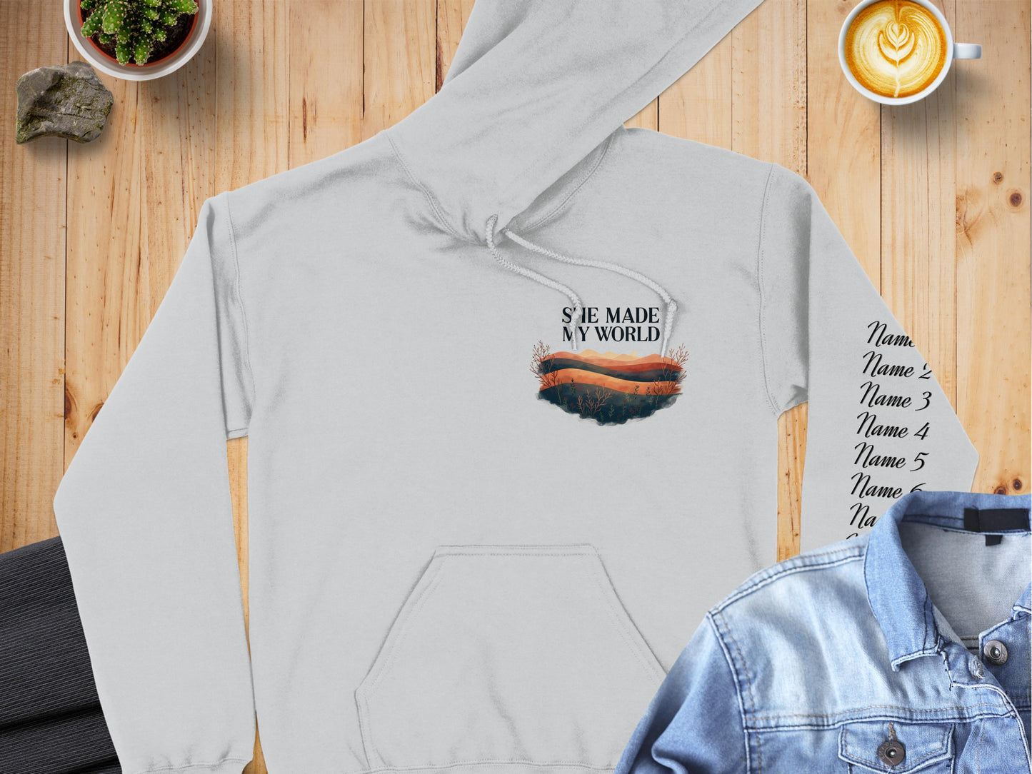 She Made My World Graphic Hoodie product