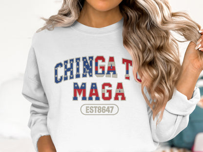 Chinga Tu Maga EST8647 Statement Sweatshirt Classic