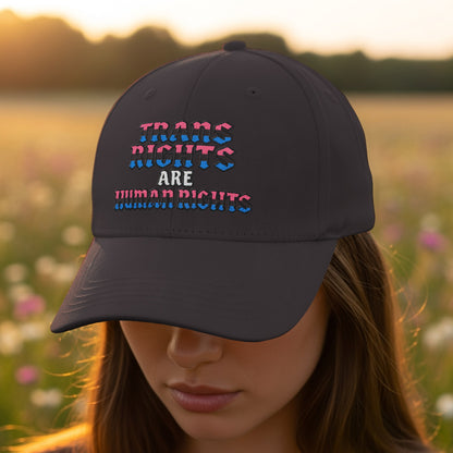 Trans Rights Are Human Rights statement cap product