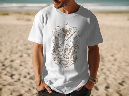Cosmic Desert Scene T-shirt for a unique product type