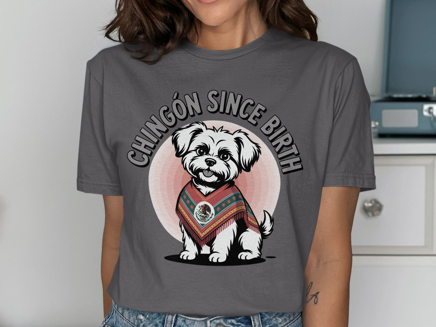 Chingón Since Birth Cute Dog Graphic T-Shirt product