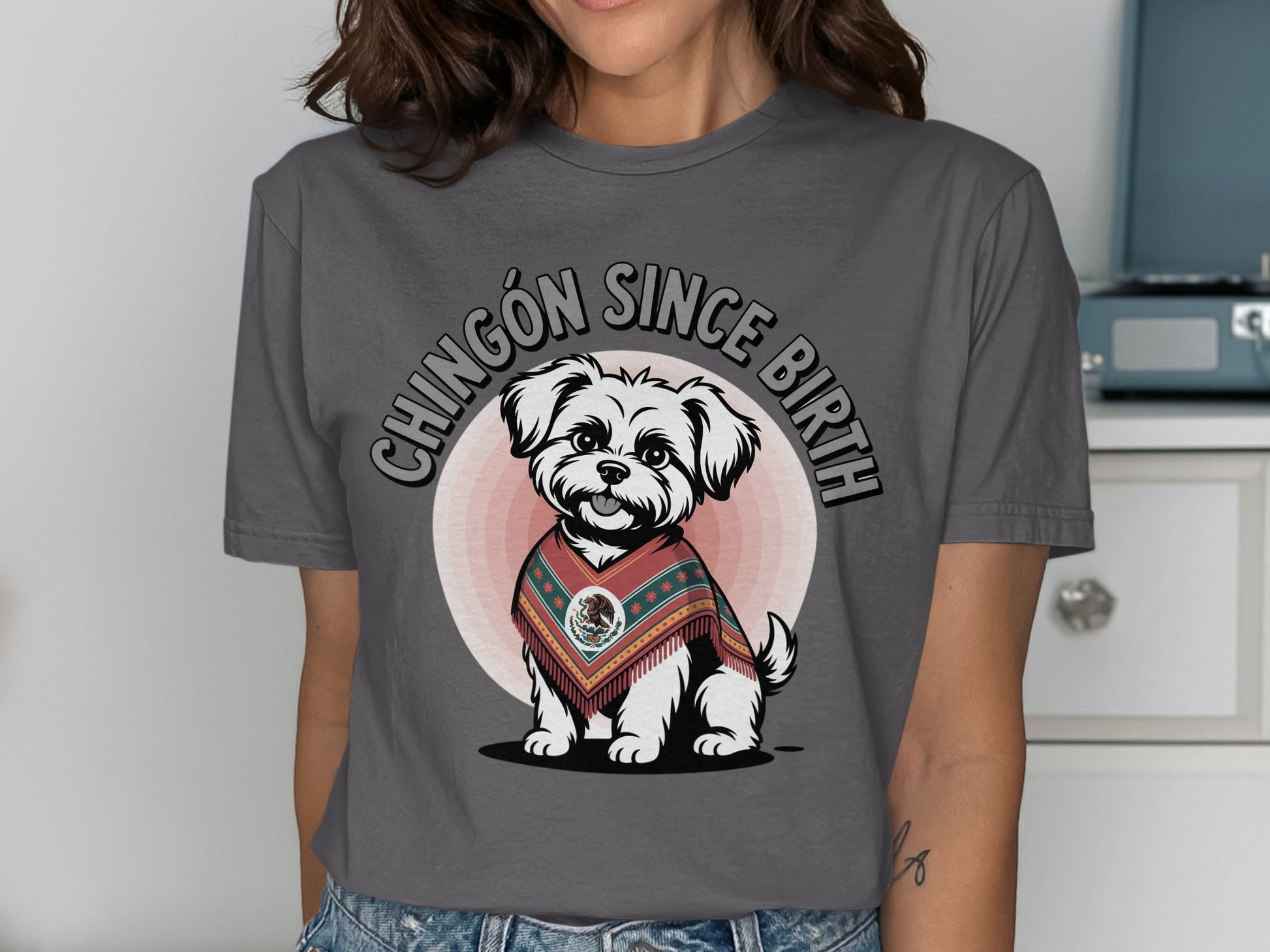 Chingón Since Birth Cute Dog Graphic T-Shirt product