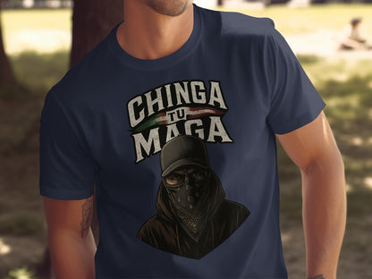 Chinga tu Maga Masked Mystery Graphic T-Shirt product