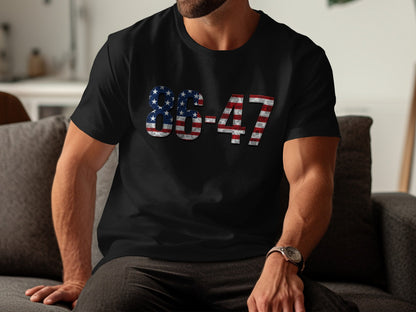 American Flag Numbers 86 47 Graphic T Shirt product type