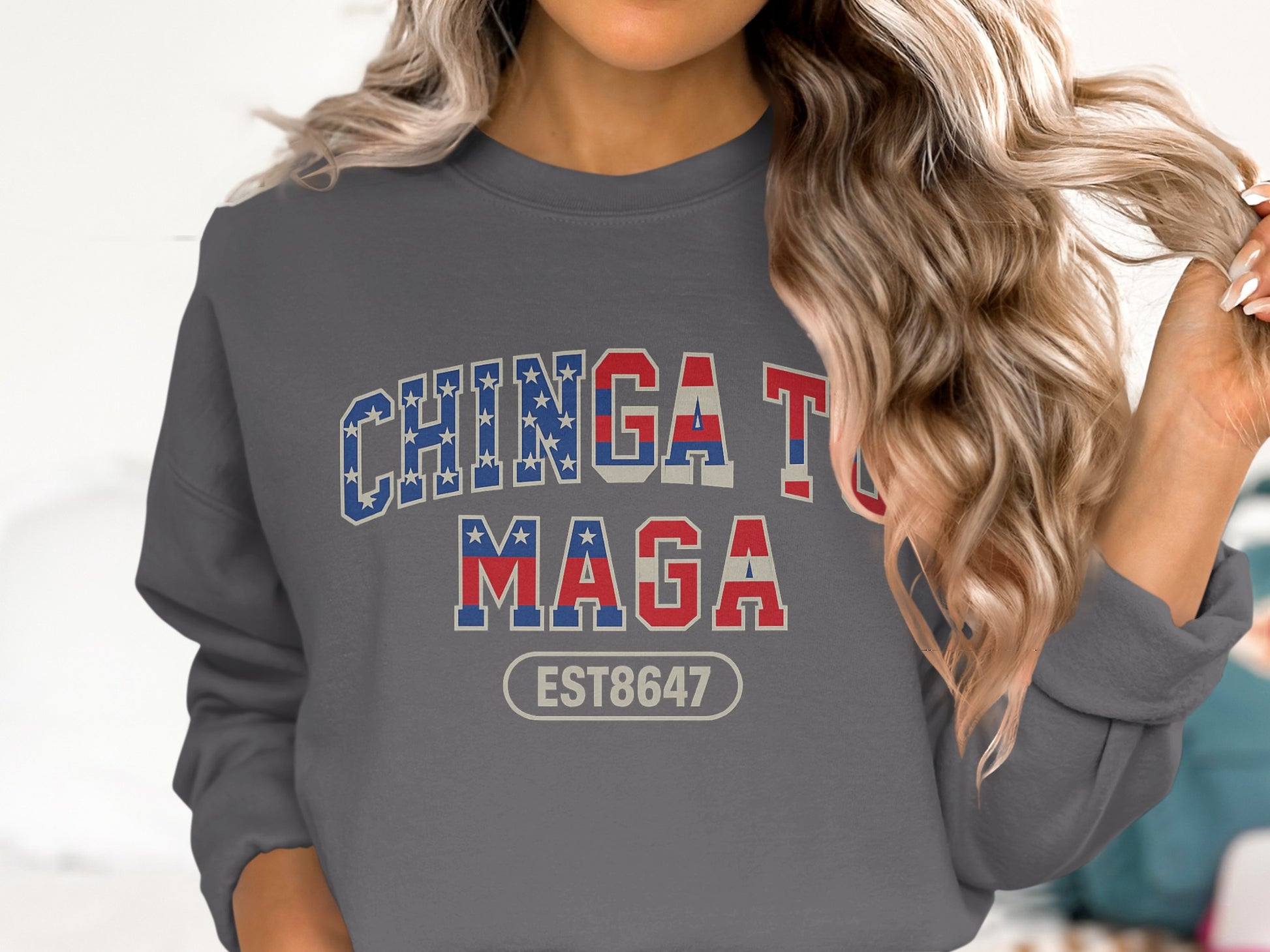 Chinga Tu Maga EST8647 Graphic Sweatshirt