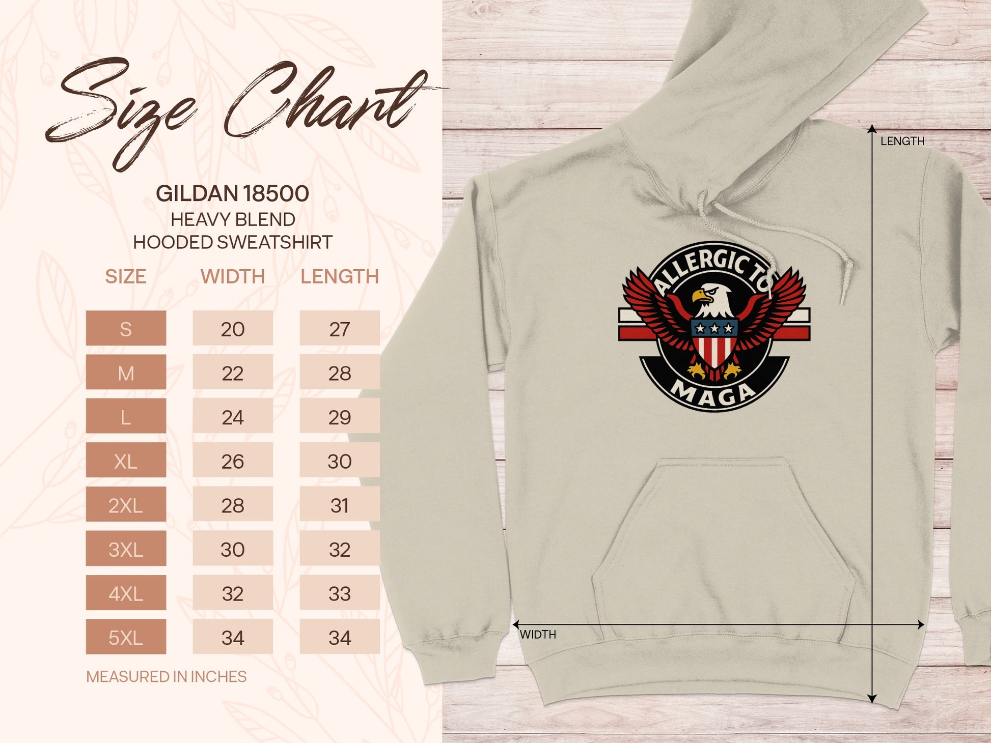 Allergic Maga Heavy Blend Gildan 18500 Hoodie product