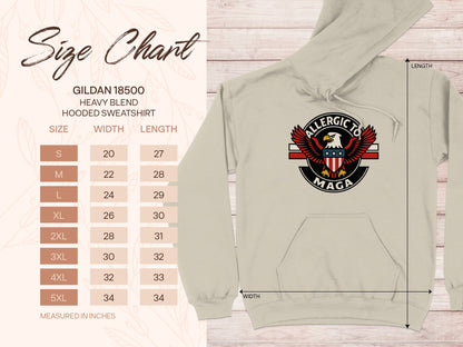 Allergic Maga Heavy Blend Gildan 18500 Hoodie product