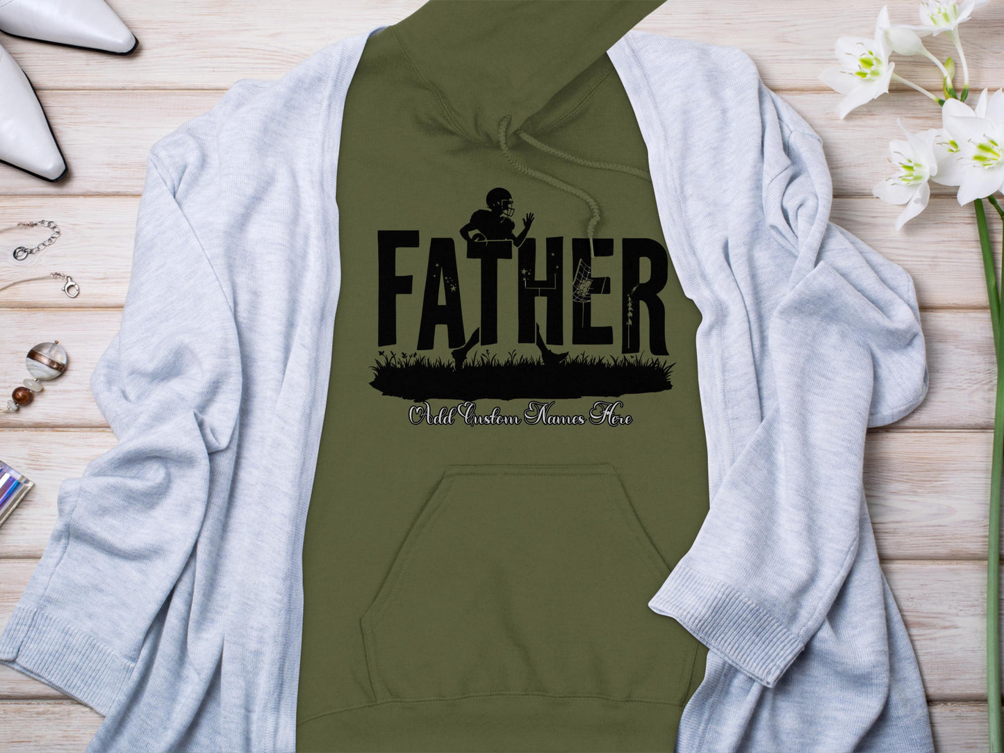 Father Greatest Name Hero Hoodie product type