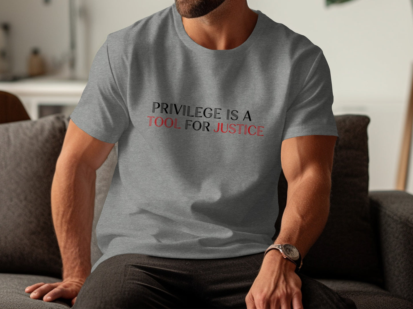 Privilege Is a Tool for Justice printed t-shirt