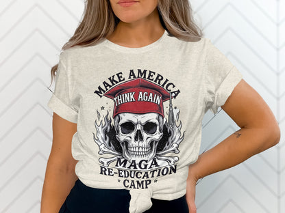 Make America Think Again Skull Graphic T-Shirt product