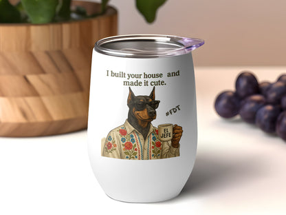 Cute Dog with Quote Insulated Travel Mug product type