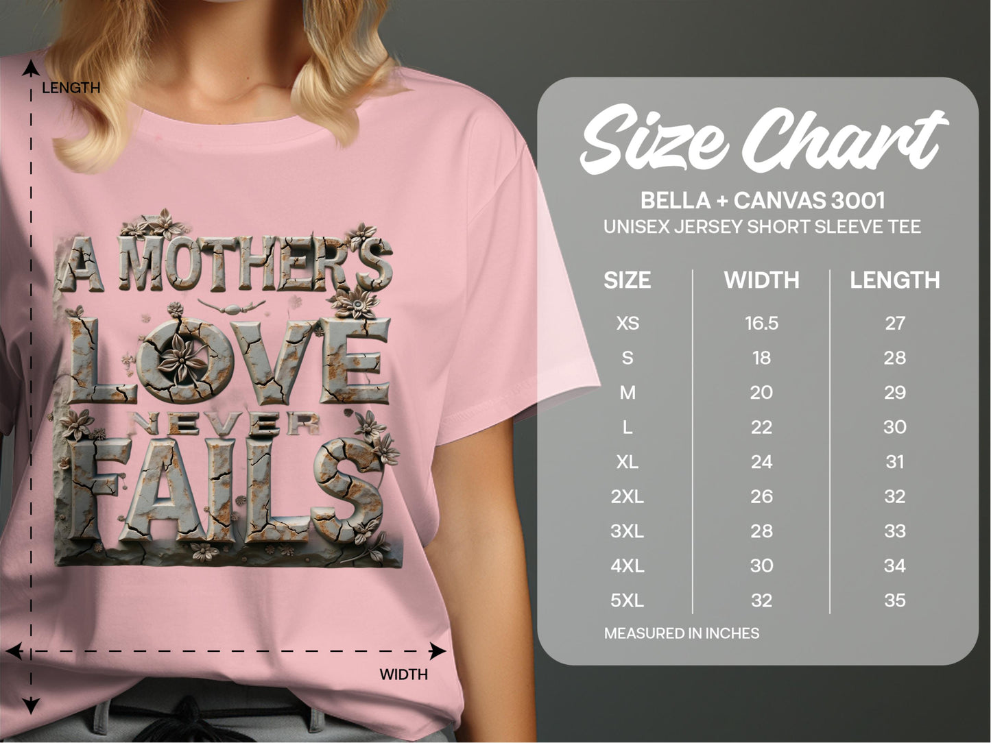 A Mother's Love Never Fails Short Sleeve Tee product