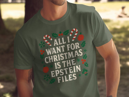 All I Want Christmas is Epstein Files T-shirt product