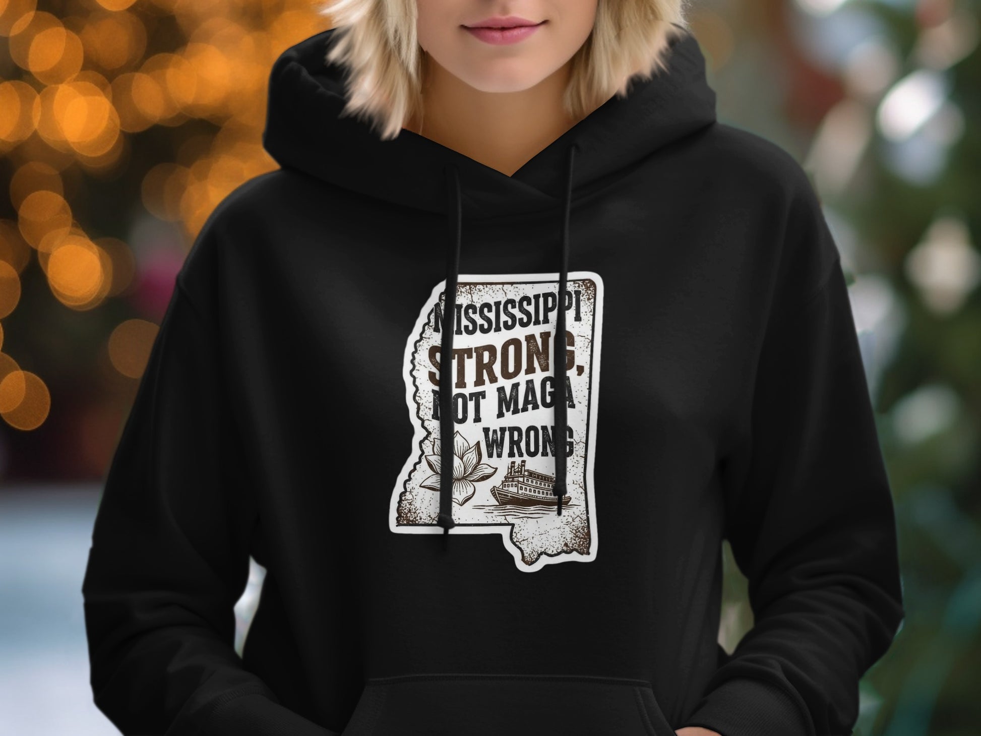 Mississippi Strong Not Magnolias Wrong Hoodie product