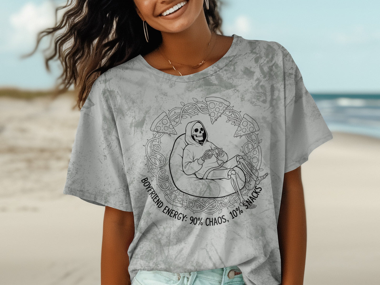 BOYFRIEND ENERGY 90% CHAOS 10% SNACKS T-Shirt