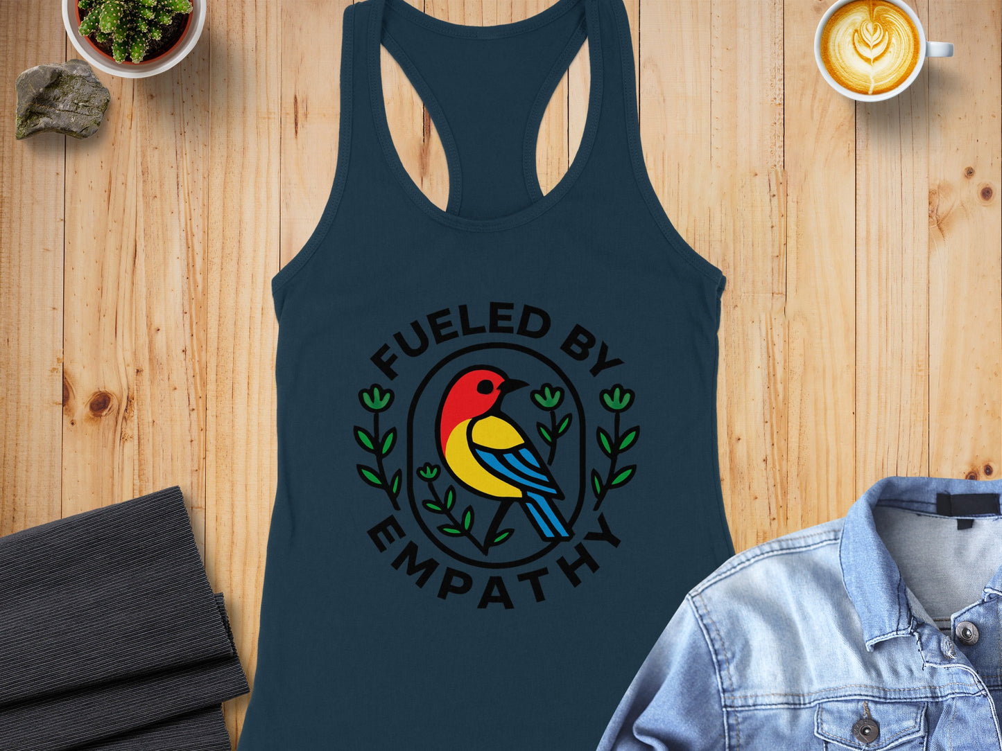 Fueled By Empathy Bird Print Tank Top Product