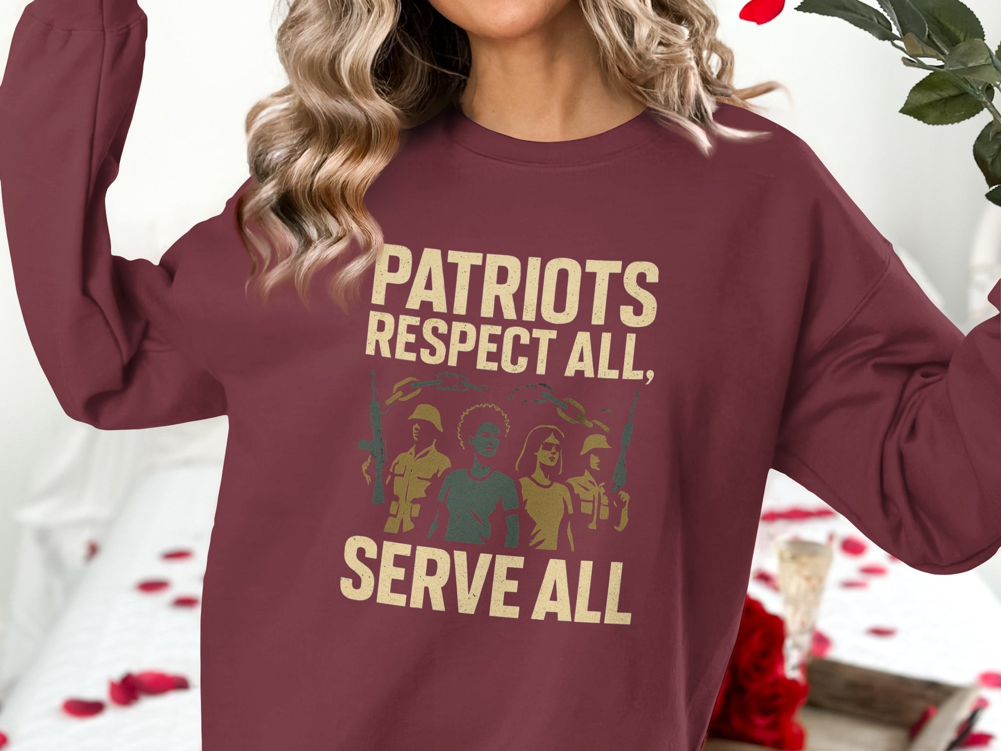 Patriots Respect All Serve All Sweatshirt product type