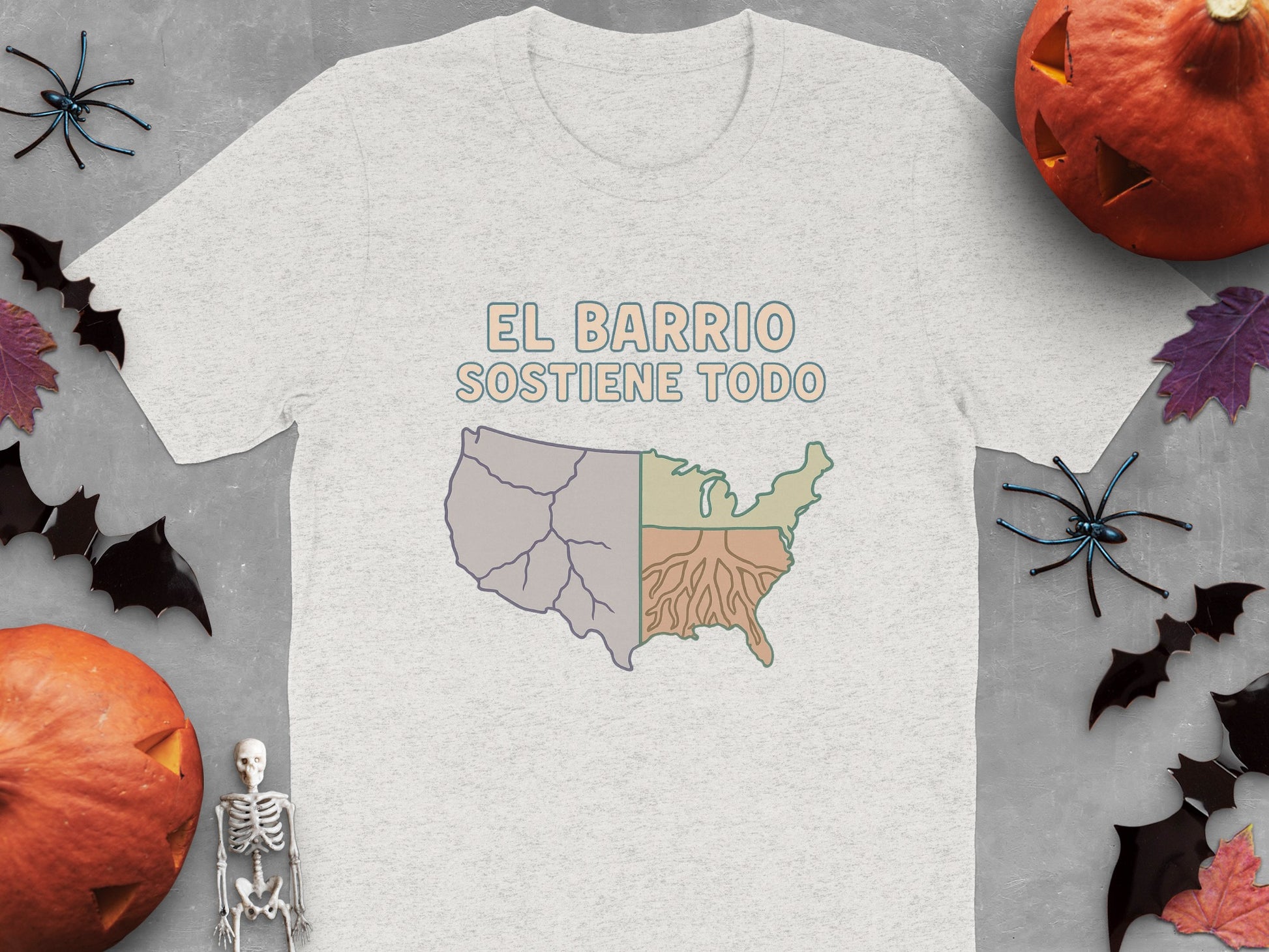 El Barrio Sostiene Todo USA Map Design product type