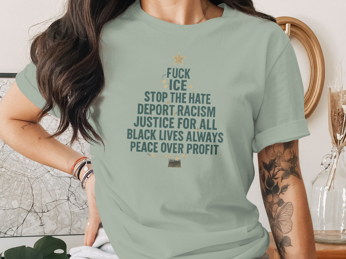 Empowering Peaceful Justice Graphic T-Shirt