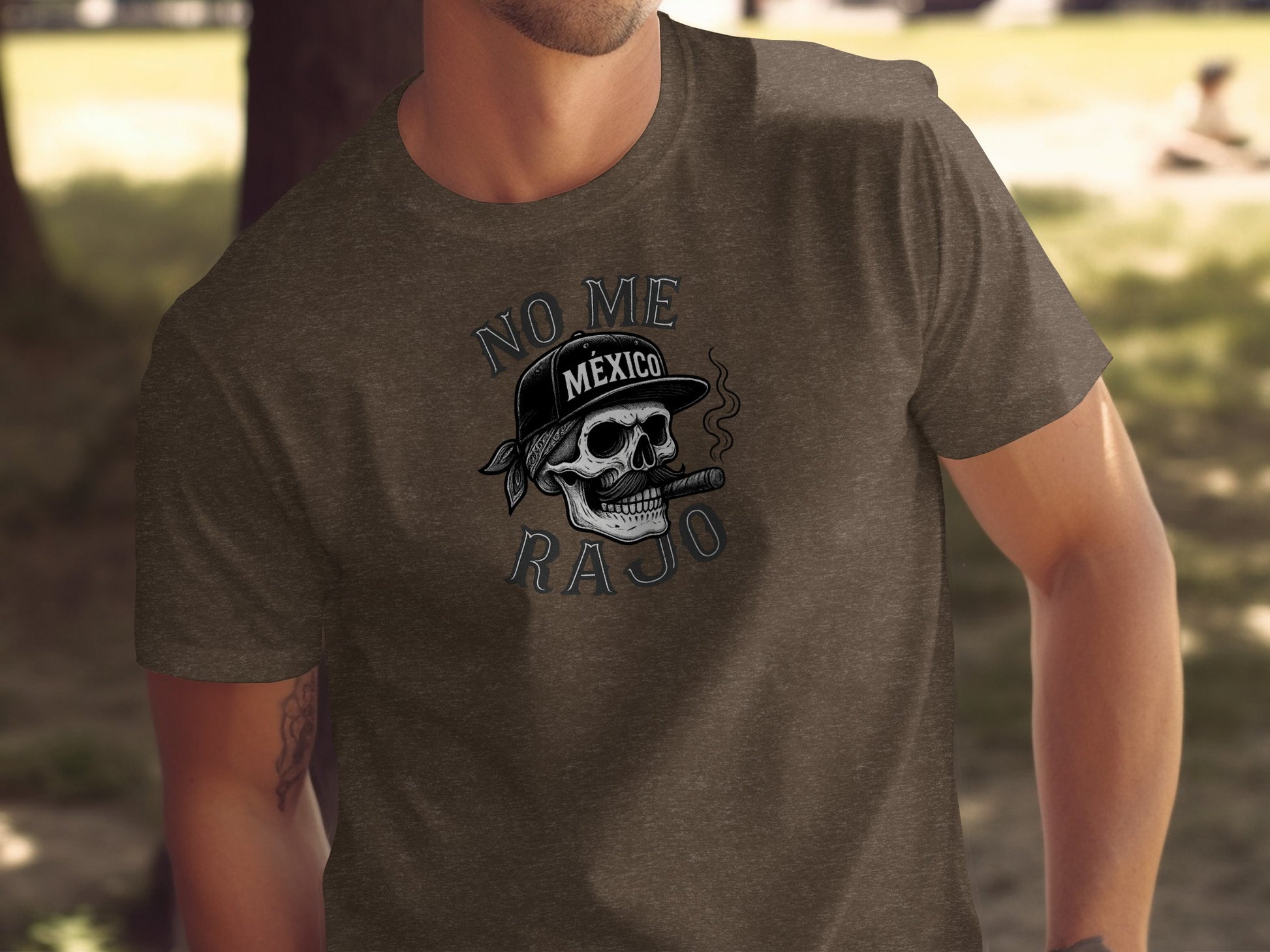 No Me Rajo Mexico Skull Smoking Cigar Headgear product