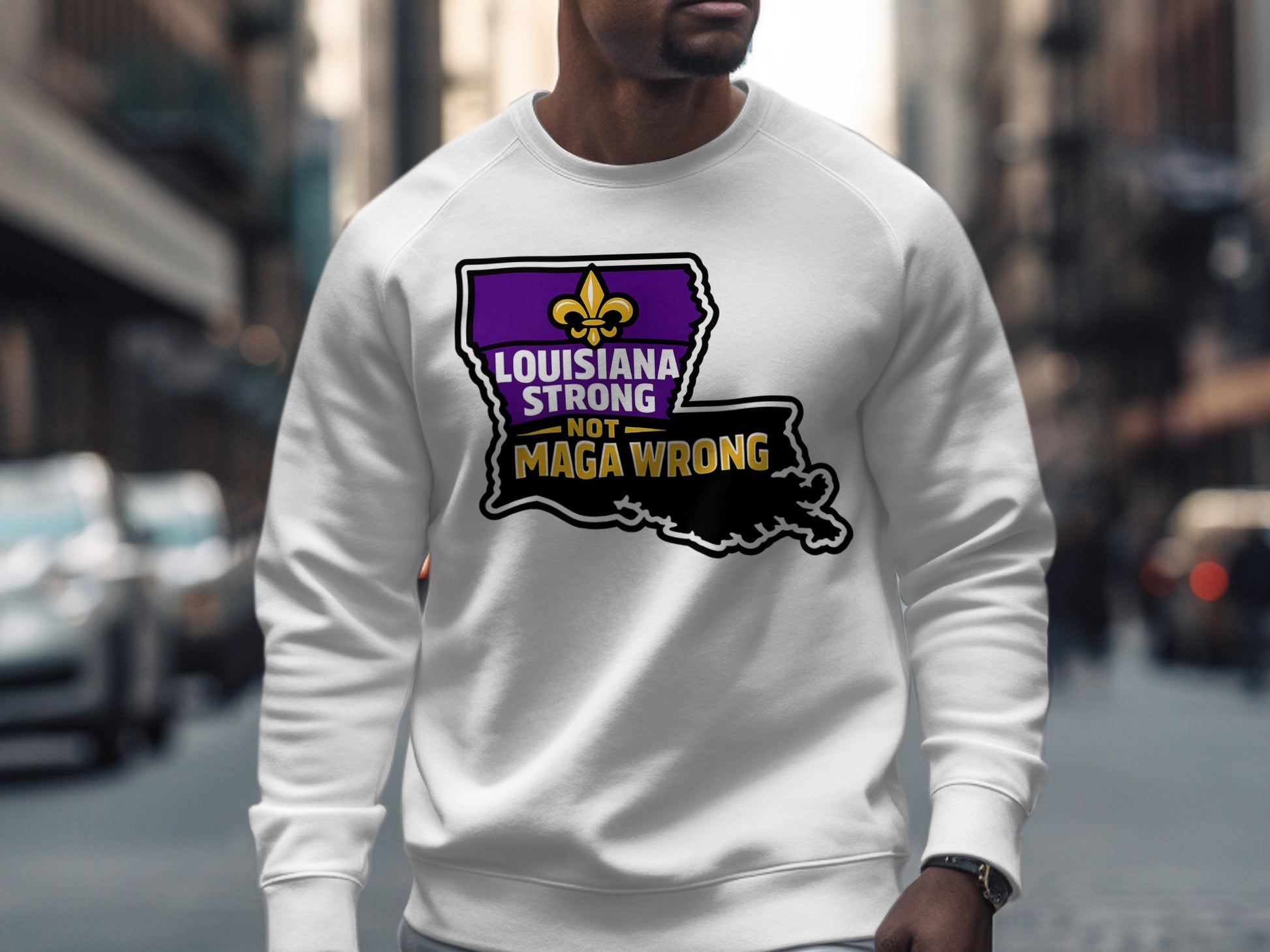 Louisiana Strong Not MAGA Wrong Sweatshirt