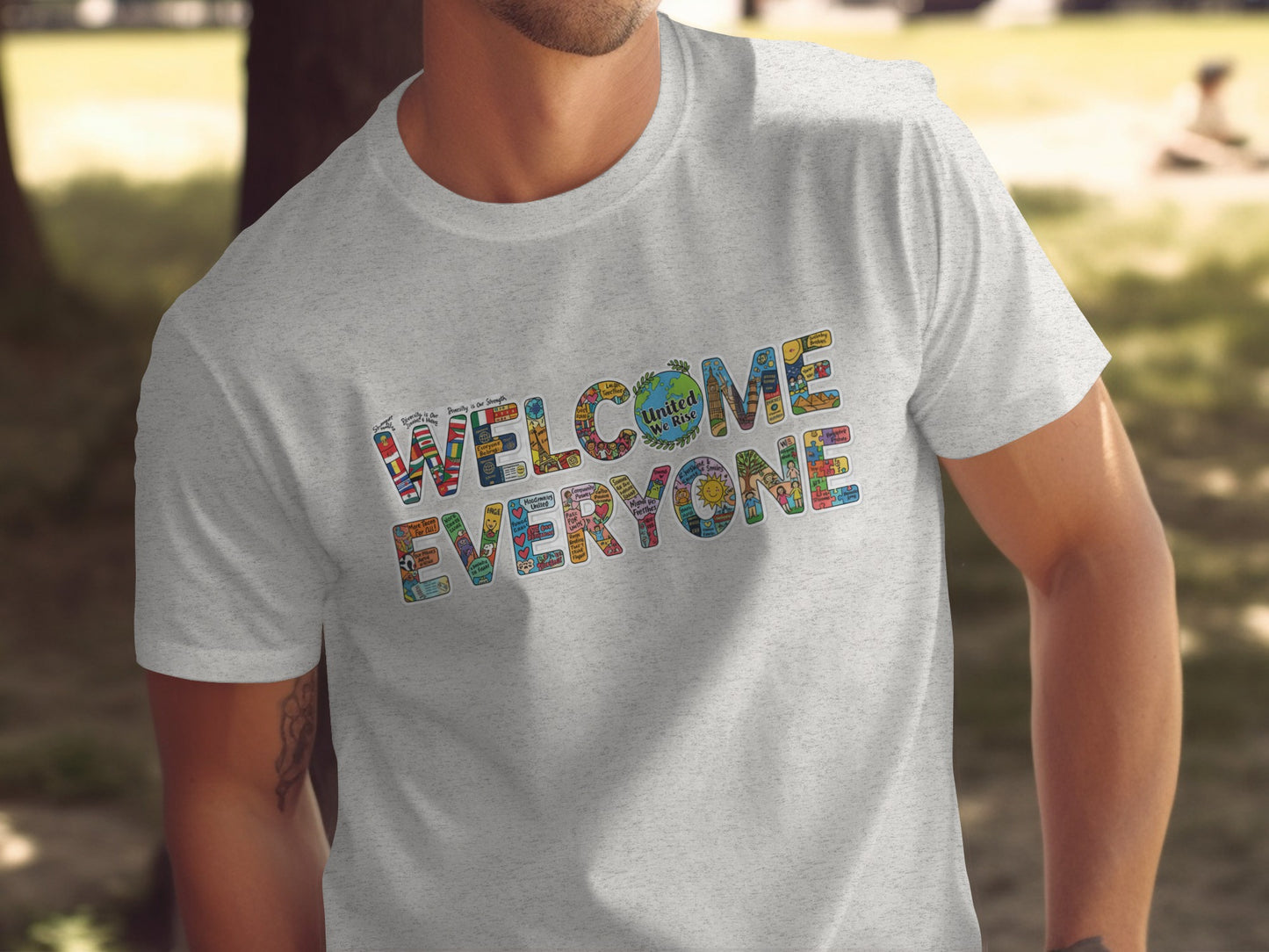 Welcome Everyone Graphic T-Shirt for a Positive Vibe