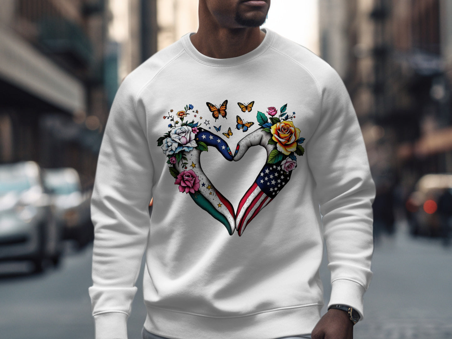 Unique Heart Shape American Butterfly Design product